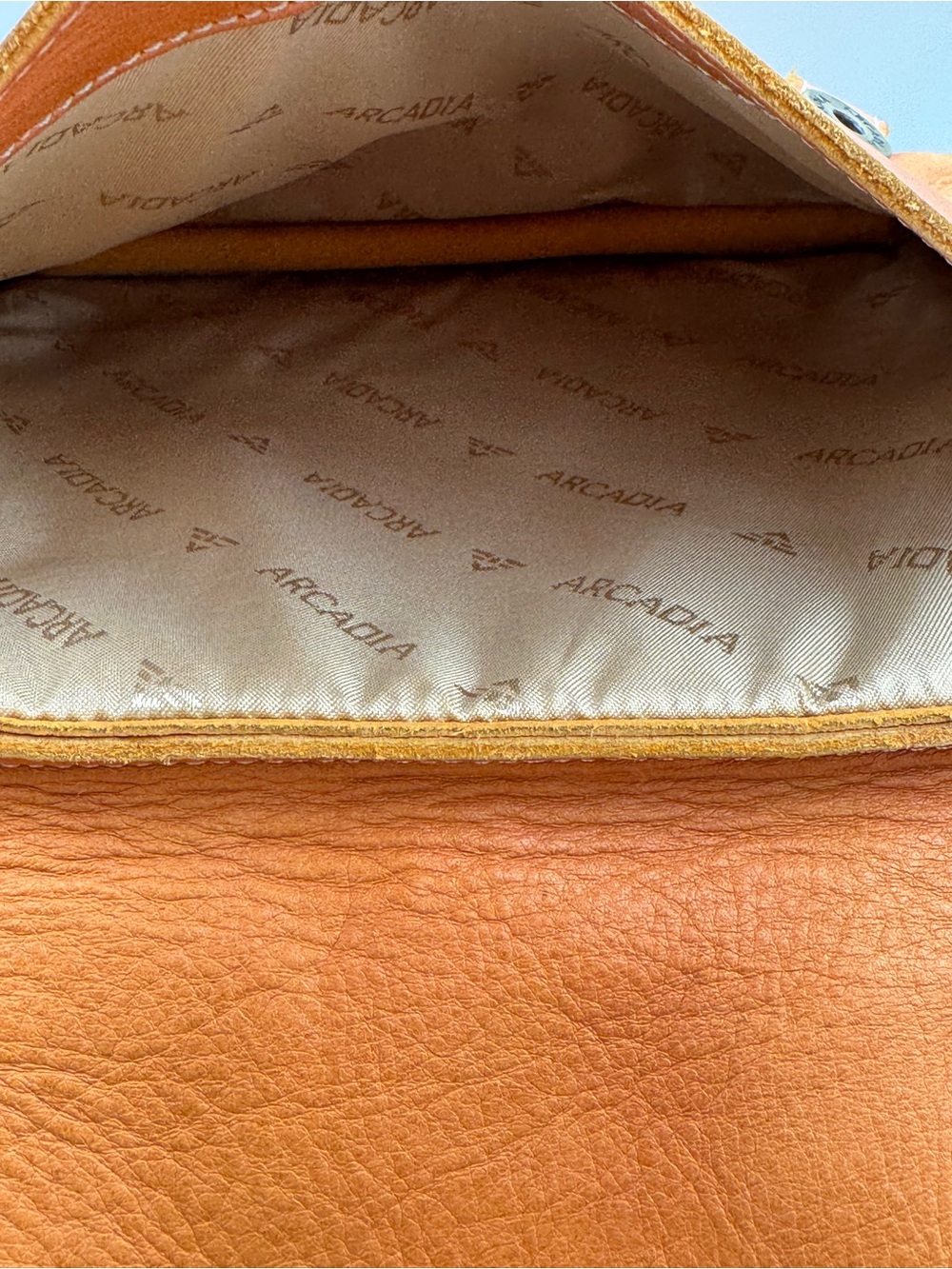 Arcadia Chestnut Leather Satchel Handbag - Picture 12 of 16